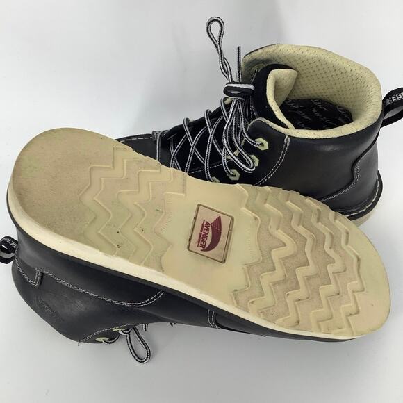 Avenger Size 11M Black Mid 6" Wedge Work Boots CT Lace-Up Waterproof P2-5 - Picture 6 of 13